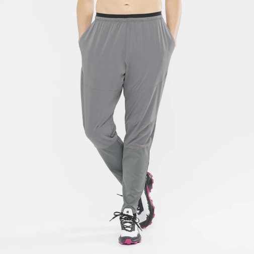 Grey Salomon Cross Run Women's Sport Pants | PH 02356F